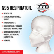 N95 Respirator  5PCS