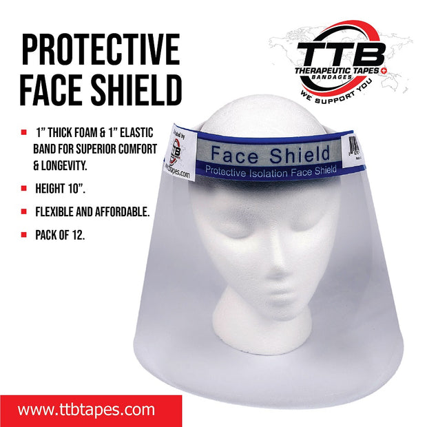 Protective Face Shield  12PCS